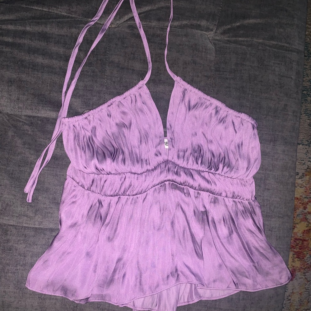 DO+BE purple silk top